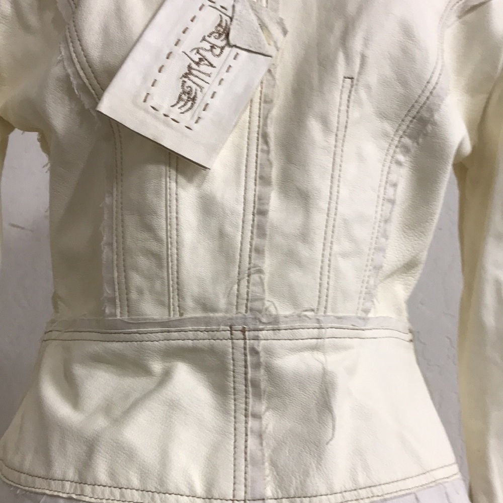 Raw 7 Embellished Leather Jacket - Picture 7 of 9